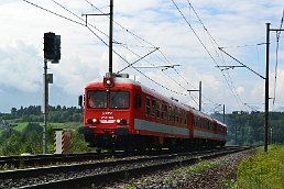 Merací vlak MÁV Bbmot (M 275.1 ČSD) v L. Mikuláši, 8/2014